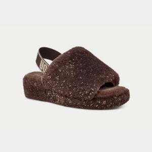 UGG Women's Fluff Yeah Sparkle, Burnt Cedar,‎ Size 7 -New in Box